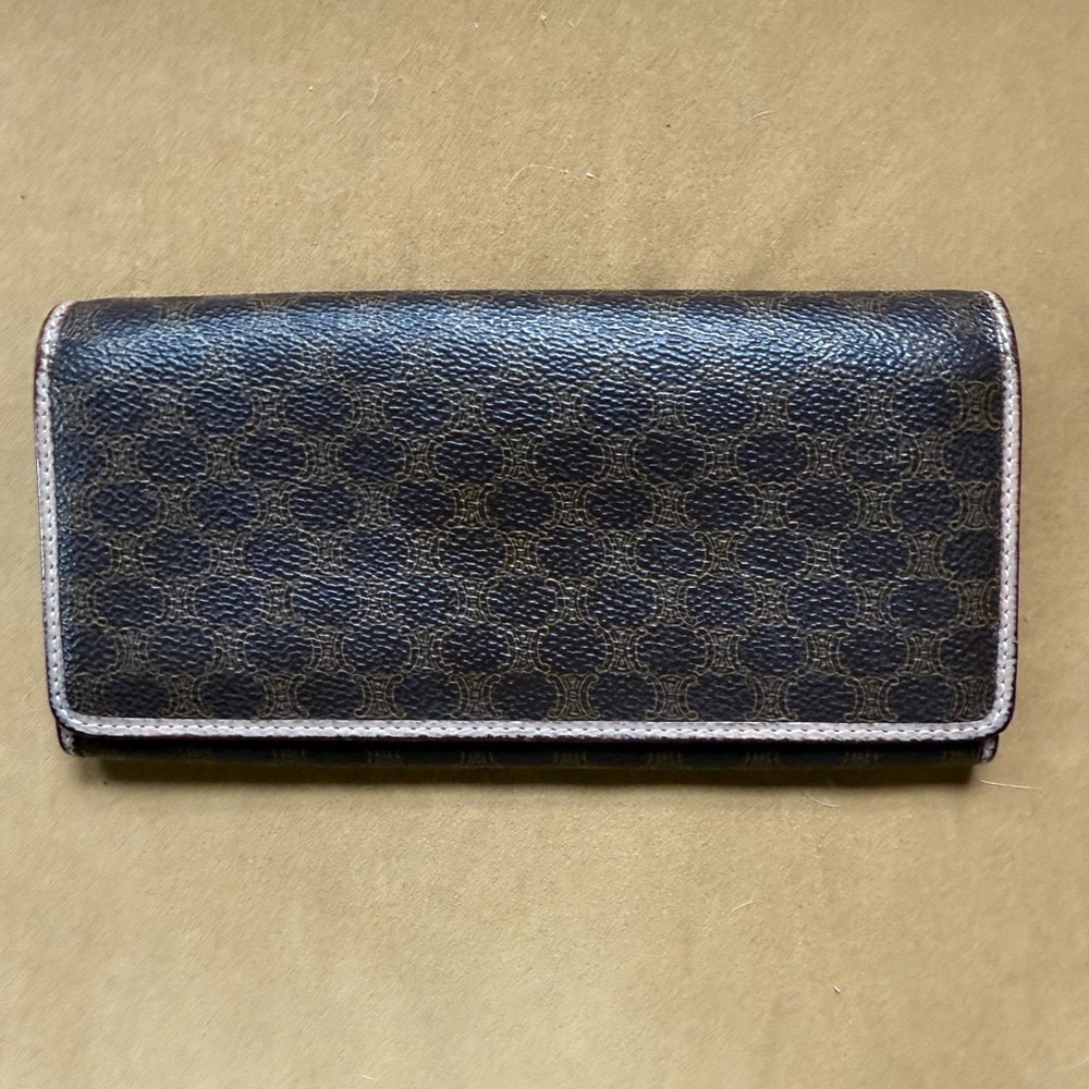 Celine Brown and Black Wallet